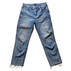 J.Crew Classic Vintage Straight Leg Jeans Distressed Raw Hem30